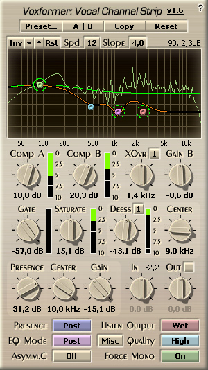 Voxengo Voxformer VST Screenshot